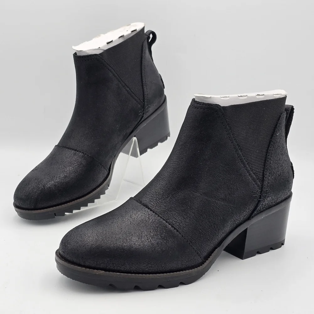 NWT Sorel Cate Chelsea Boots, Waterproof, Black Women's 8 - Picture 5 of 16